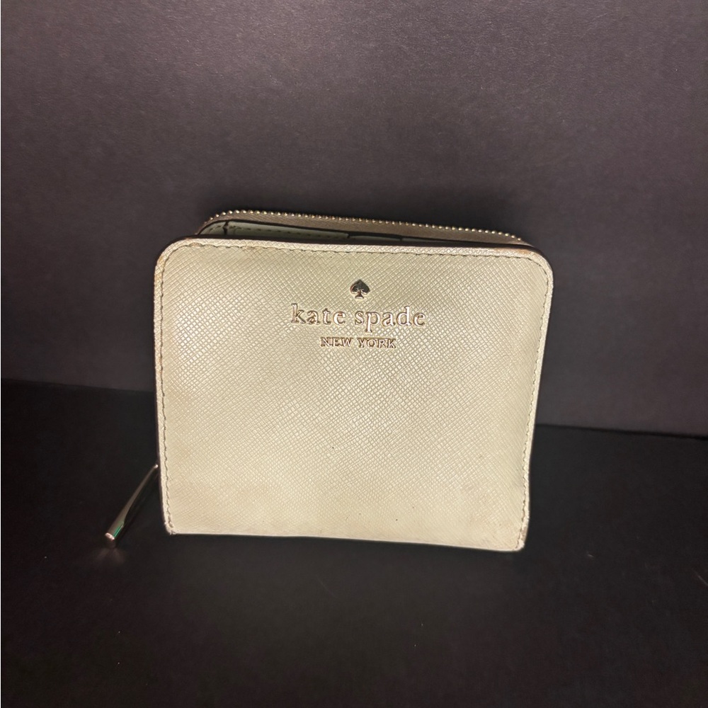 Kate Spade - Staci Small Zip Around Bifold Wallet - Mint Green